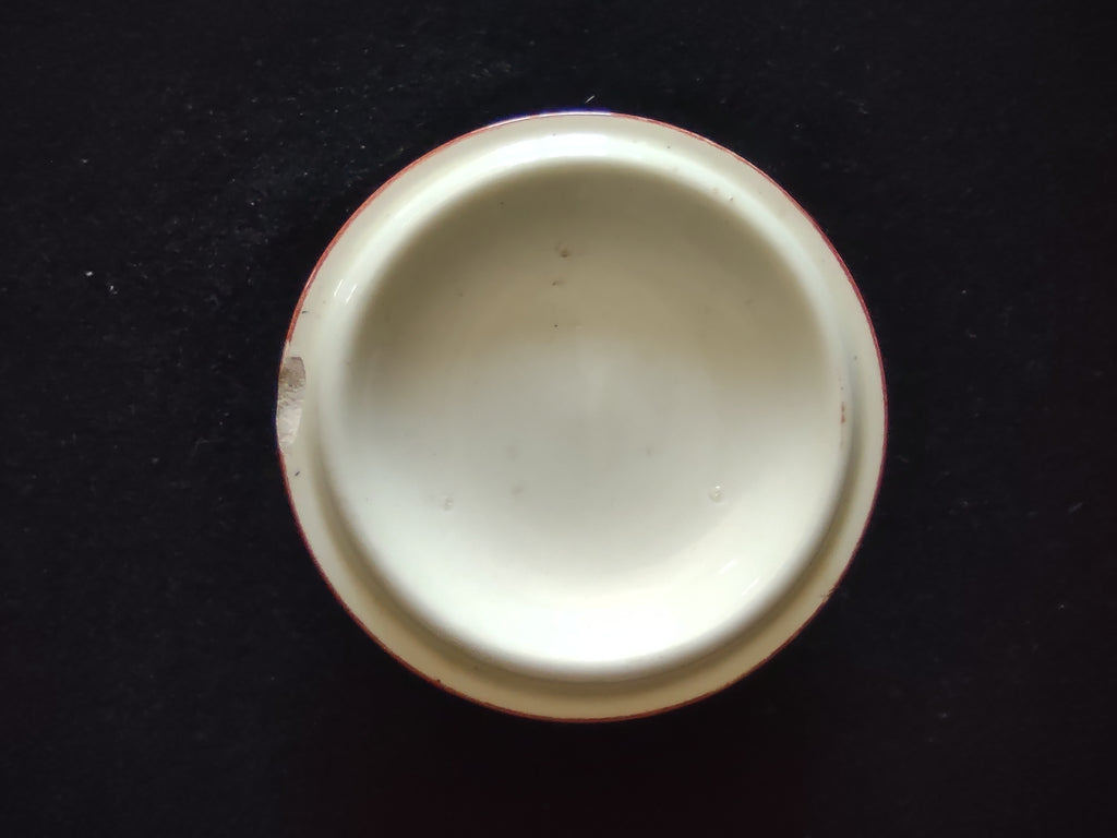 Vintage Yellow & Amber Pottery Casserole Lid Replacement 4" Knob Handle [6911]