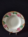Vintage Metlox Poppytrail Camellia Pink Rose Rimmed Berry Bowl 6" [6912]