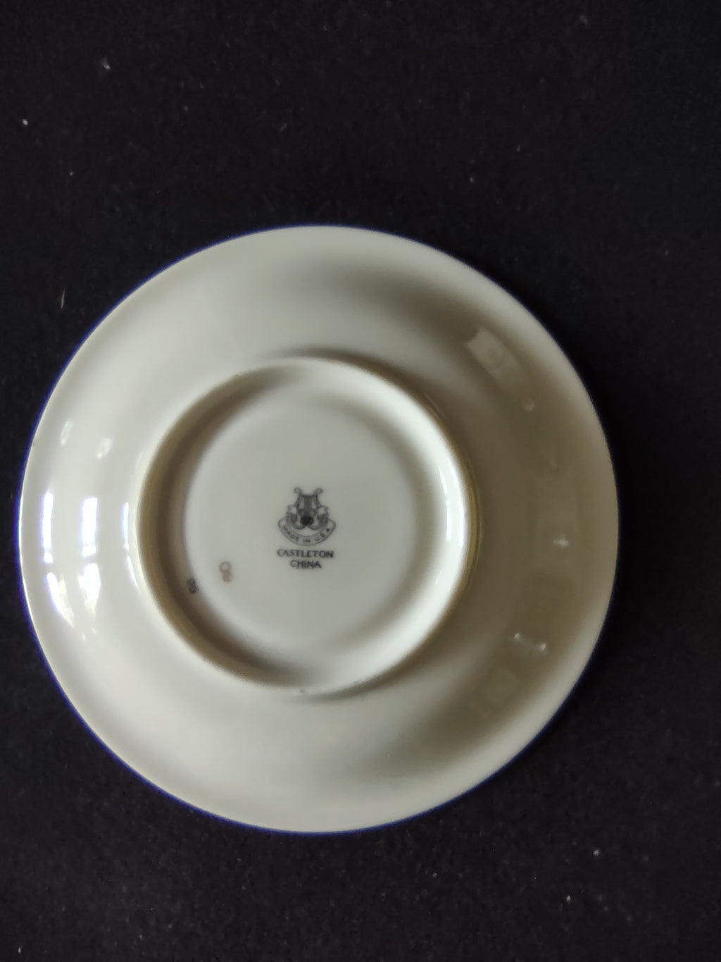 Vintage Castleton China Gold Lily of the Valley Cup & Saucer Set [6913]