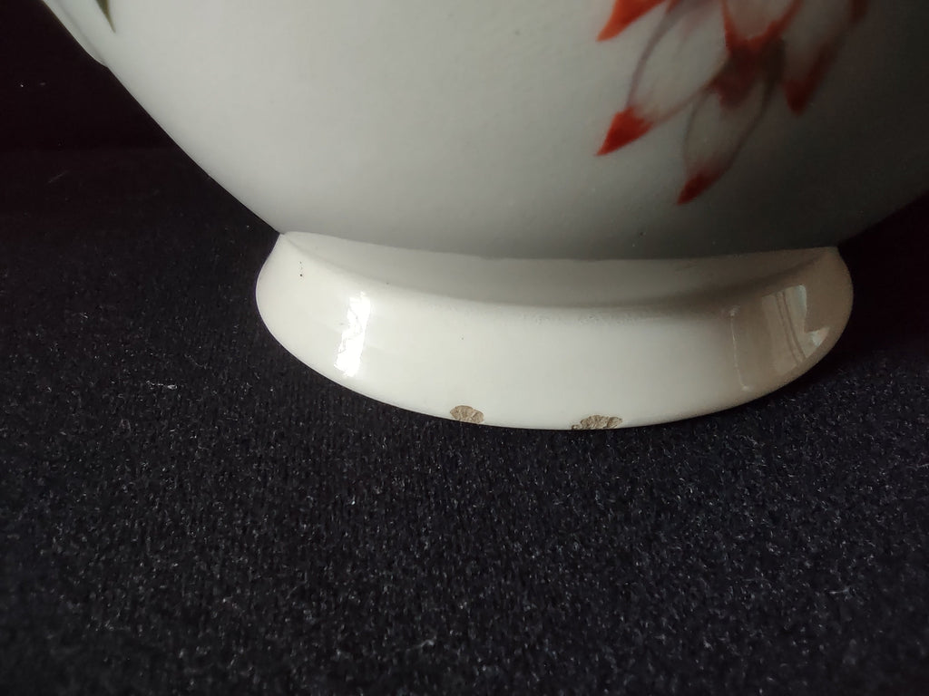 Santa Anita Ware Shell Ginger teapot front view showing full pattern