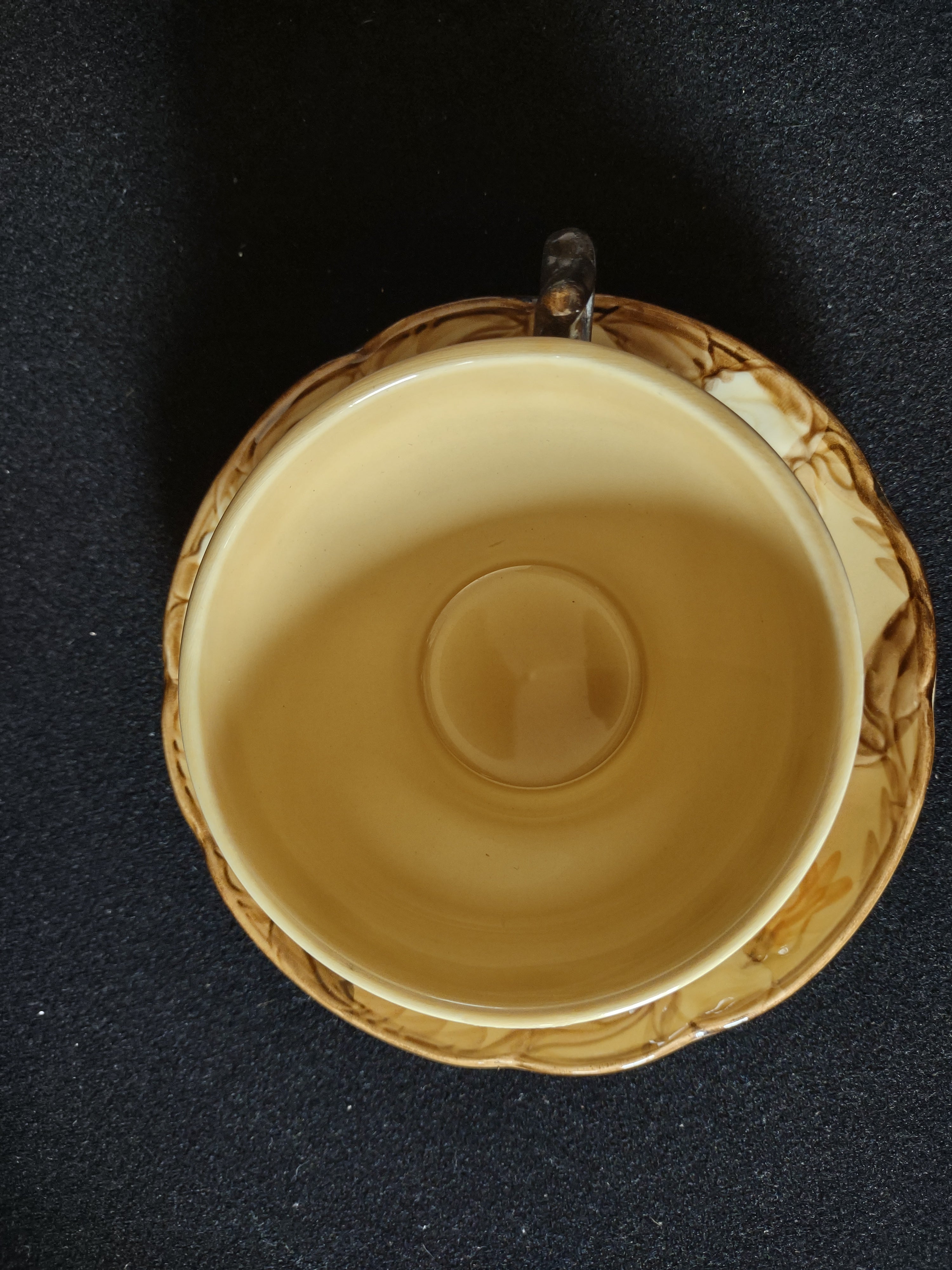 Franciscan Wild Rose cup and saucer set detail view