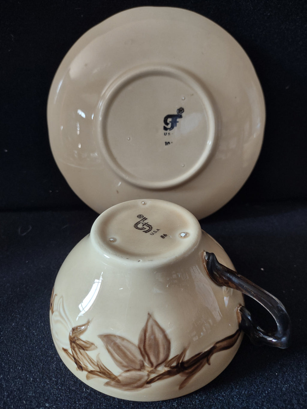 Franciscan Wild Rose cup and saucer additional view