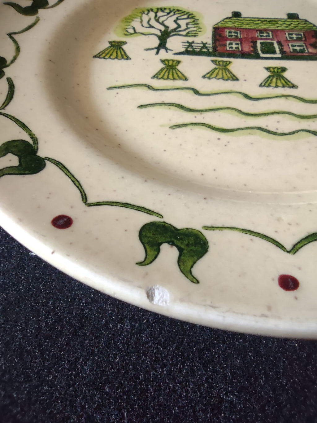 Vintage Metlox Poppytrail Homestead Provincial Plate Set of 2 [6923]