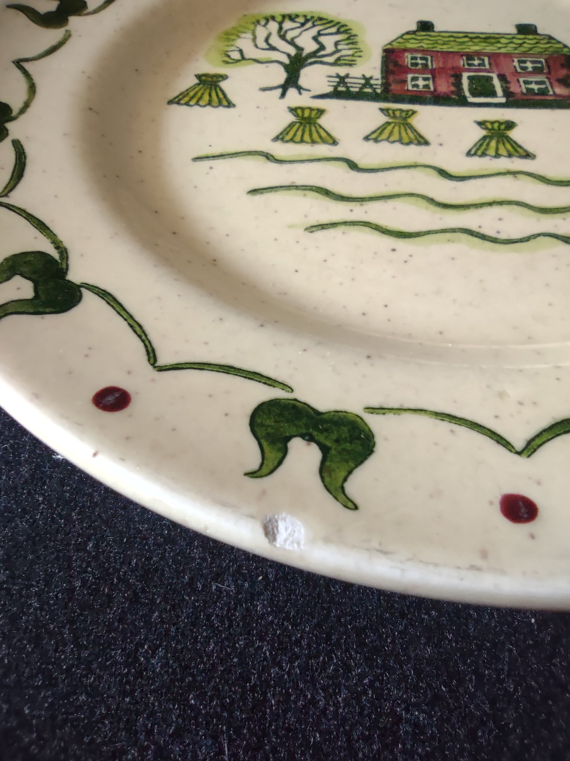 Vintage Metlox Poppytrail Homestead Provincial Plate Set of 2 [6923]
