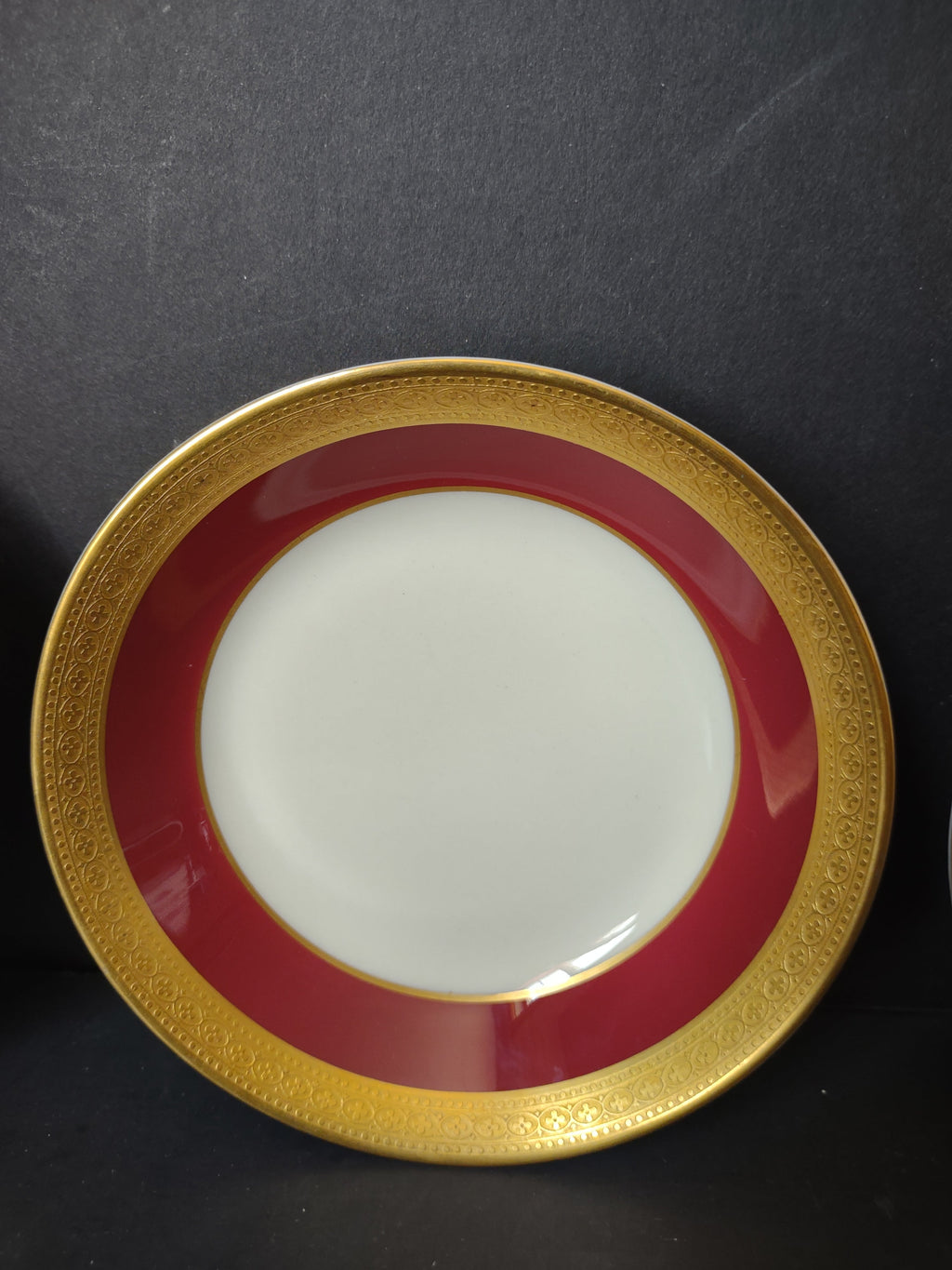 Syracuse China Old Ivory backstamp Made in America on back of plate