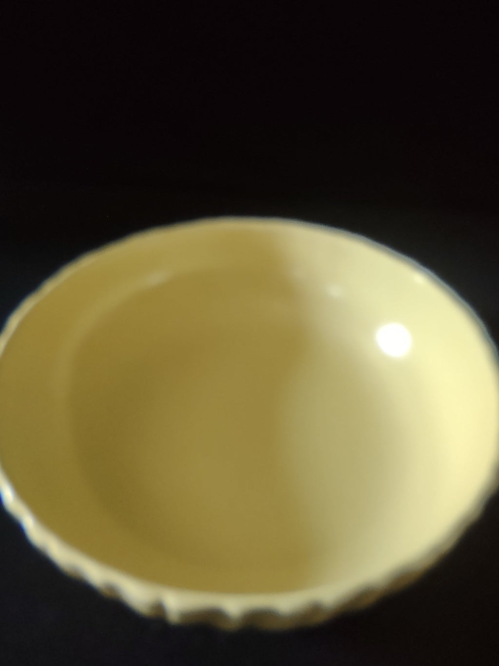 Vintage Franciscan Ware Swirl Cream Bowl - interior view