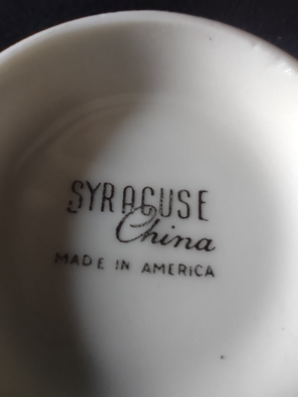Cup interior view showing cream interior