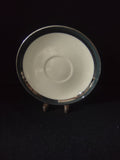 Flintridge China platinum band saucer front view