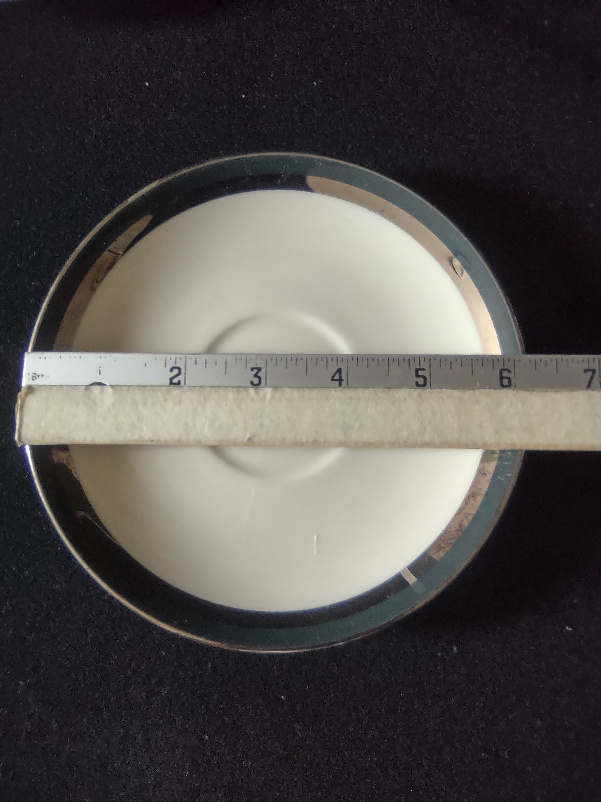 Flintridge China saucer back view