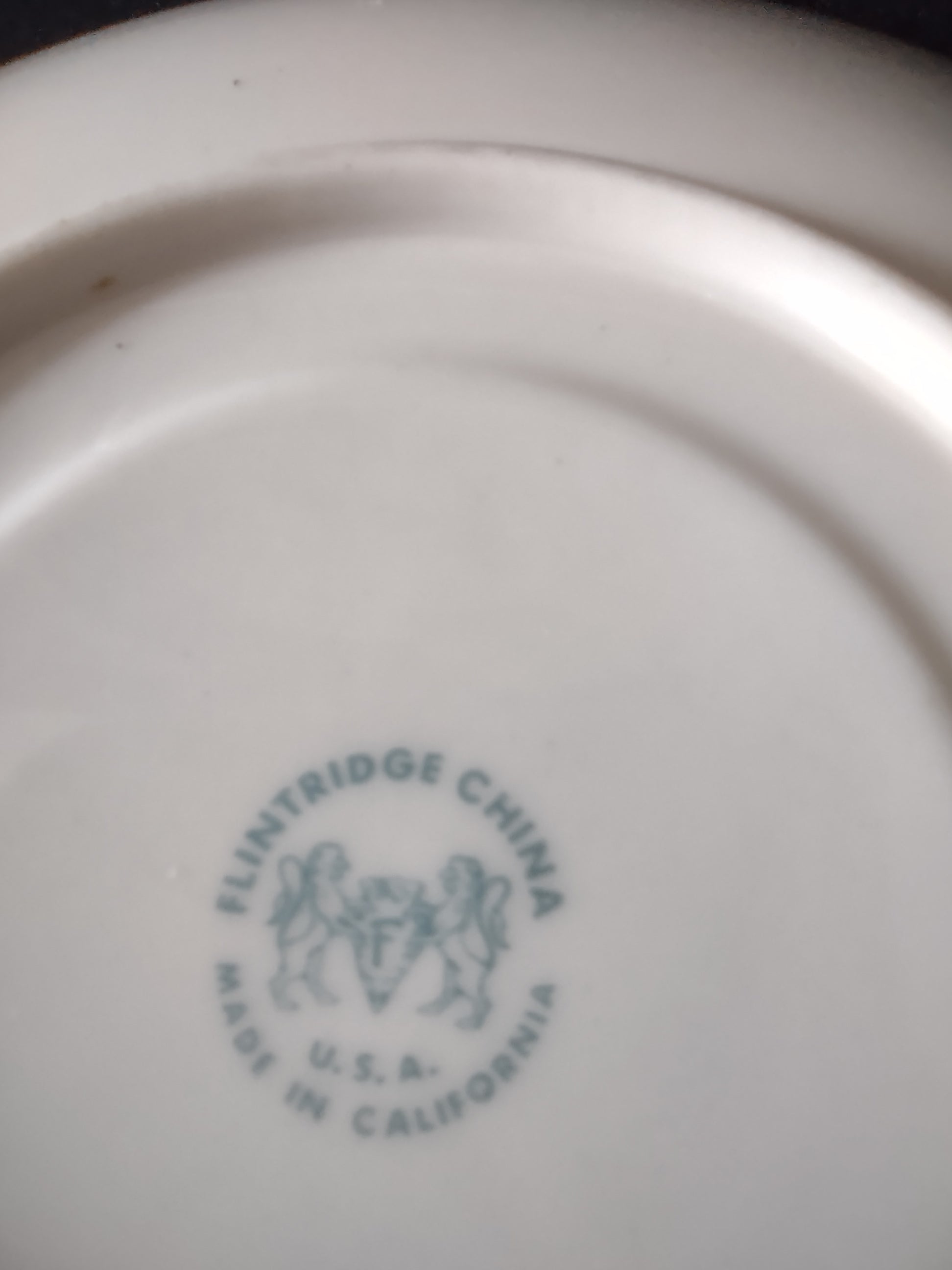 Flintridge China backstamp - Made in California USA
