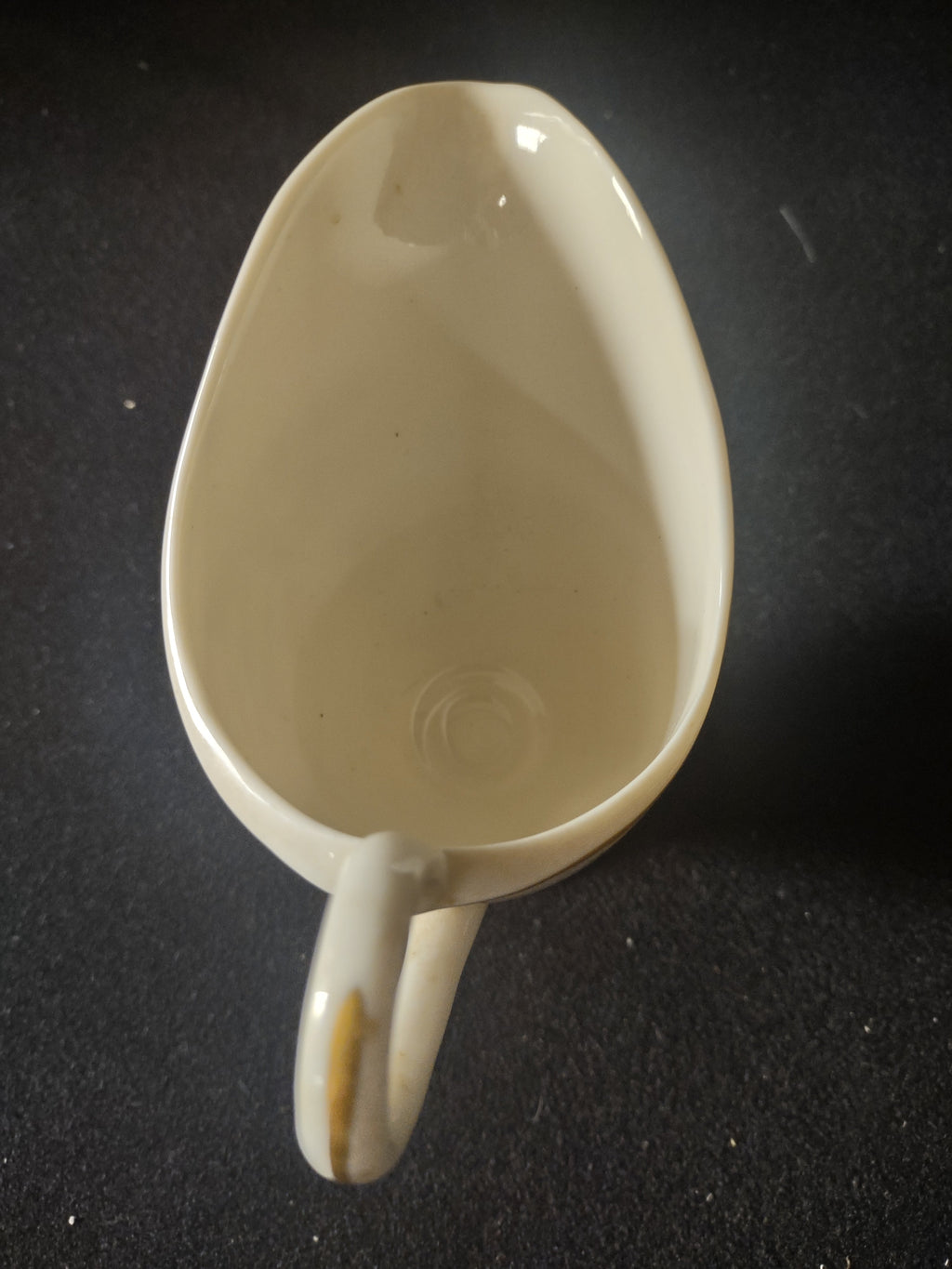 Vintage footed creamer additional view