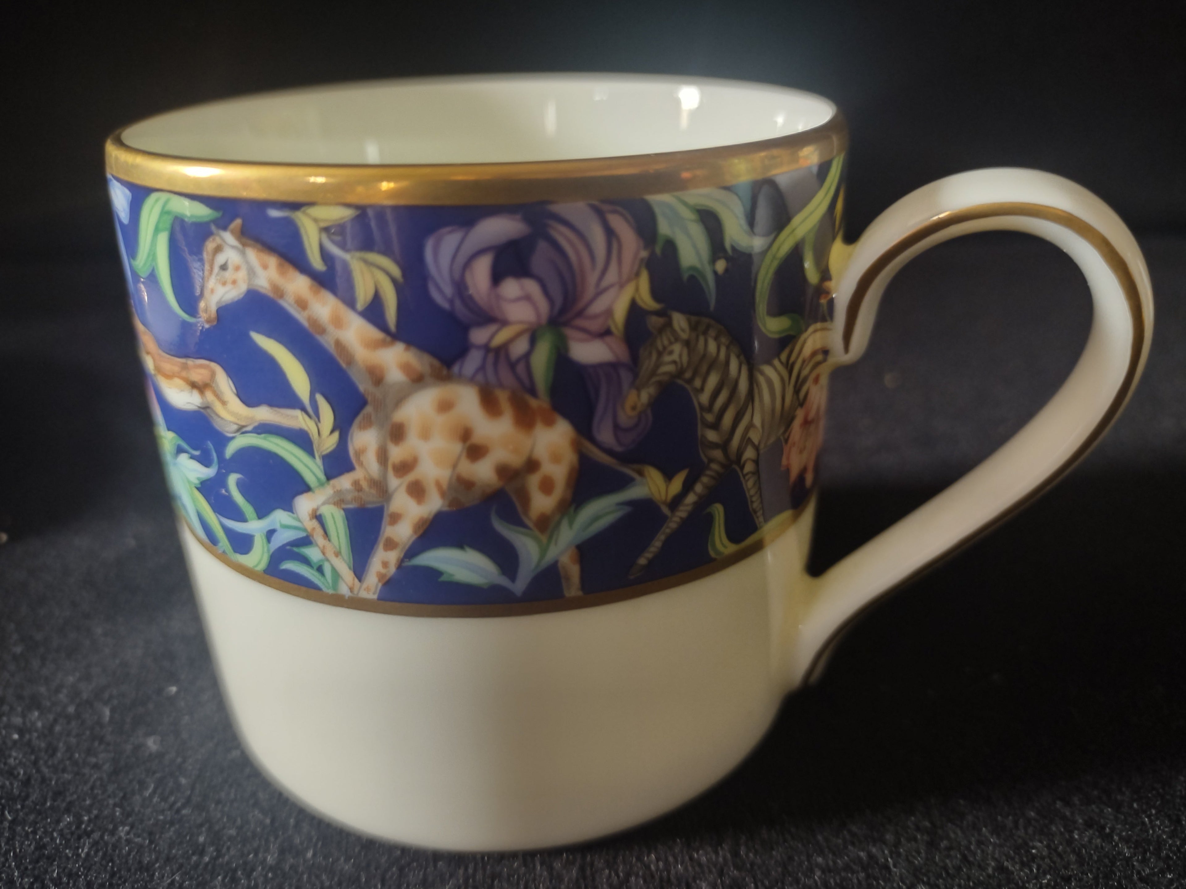Franciscan Safari demitasse cup side view with giraffe