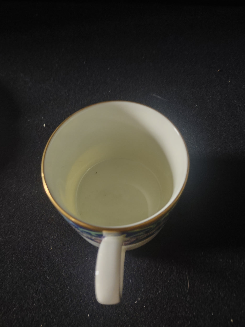 Vintage Franciscan Fine China Menagerie Blue Jane Gaston Cup & Saucer [6952]