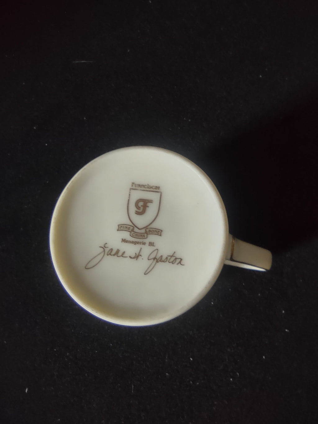 Franciscan Safari demitasse cup top view
