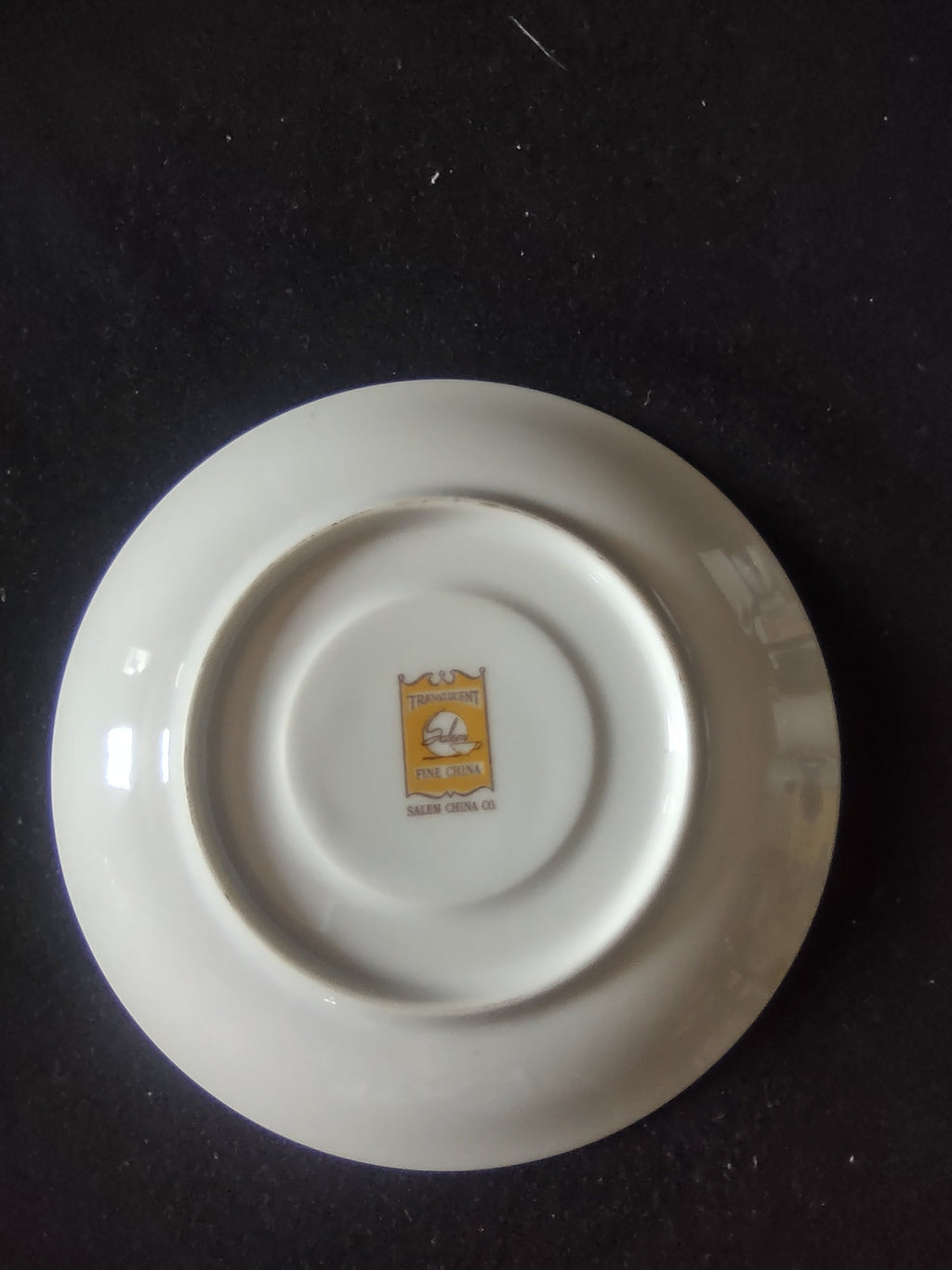 Salem China Aristocrat cup backstamp bottom view