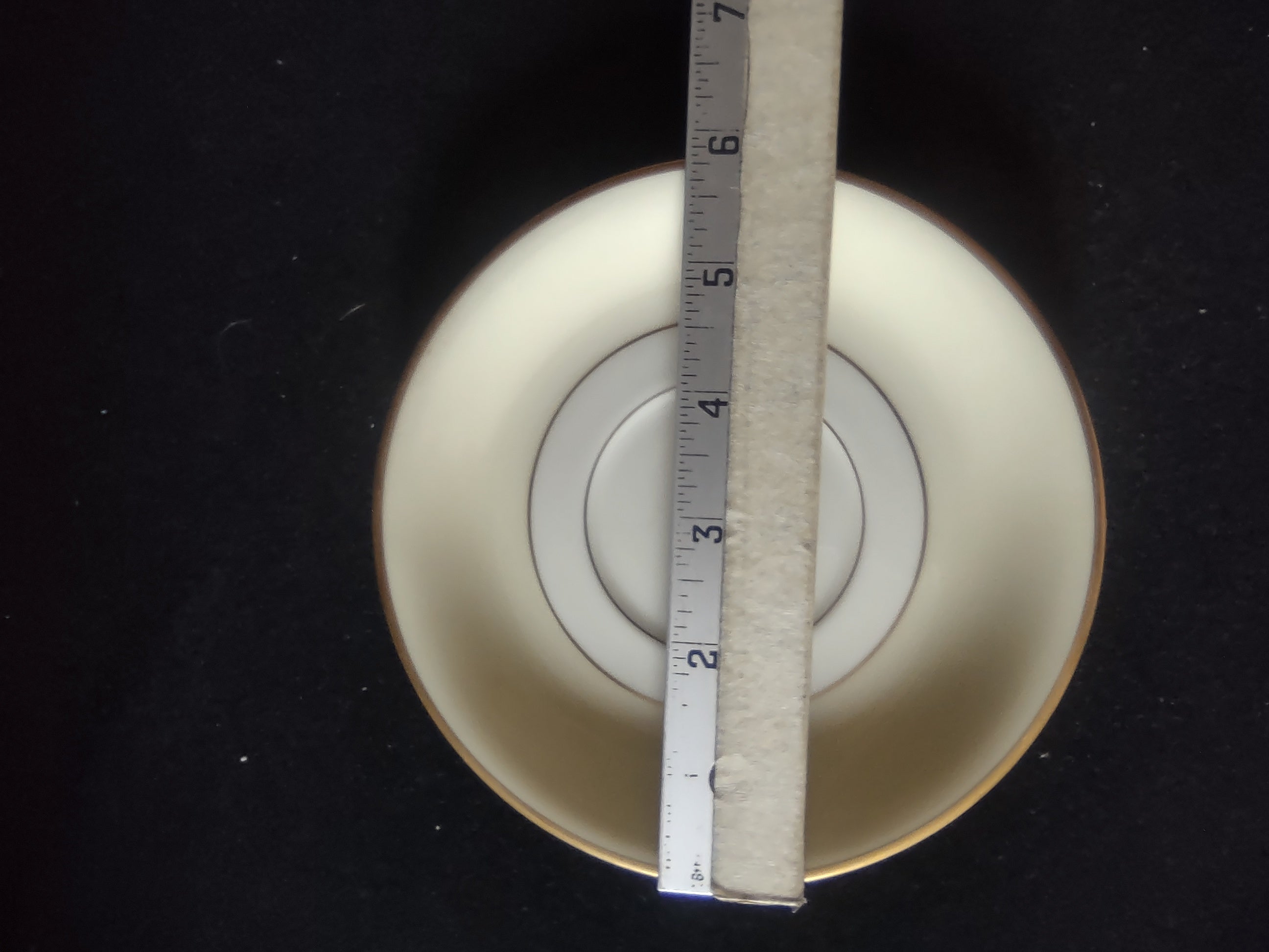 Pickard China Pilgrim saucer side view