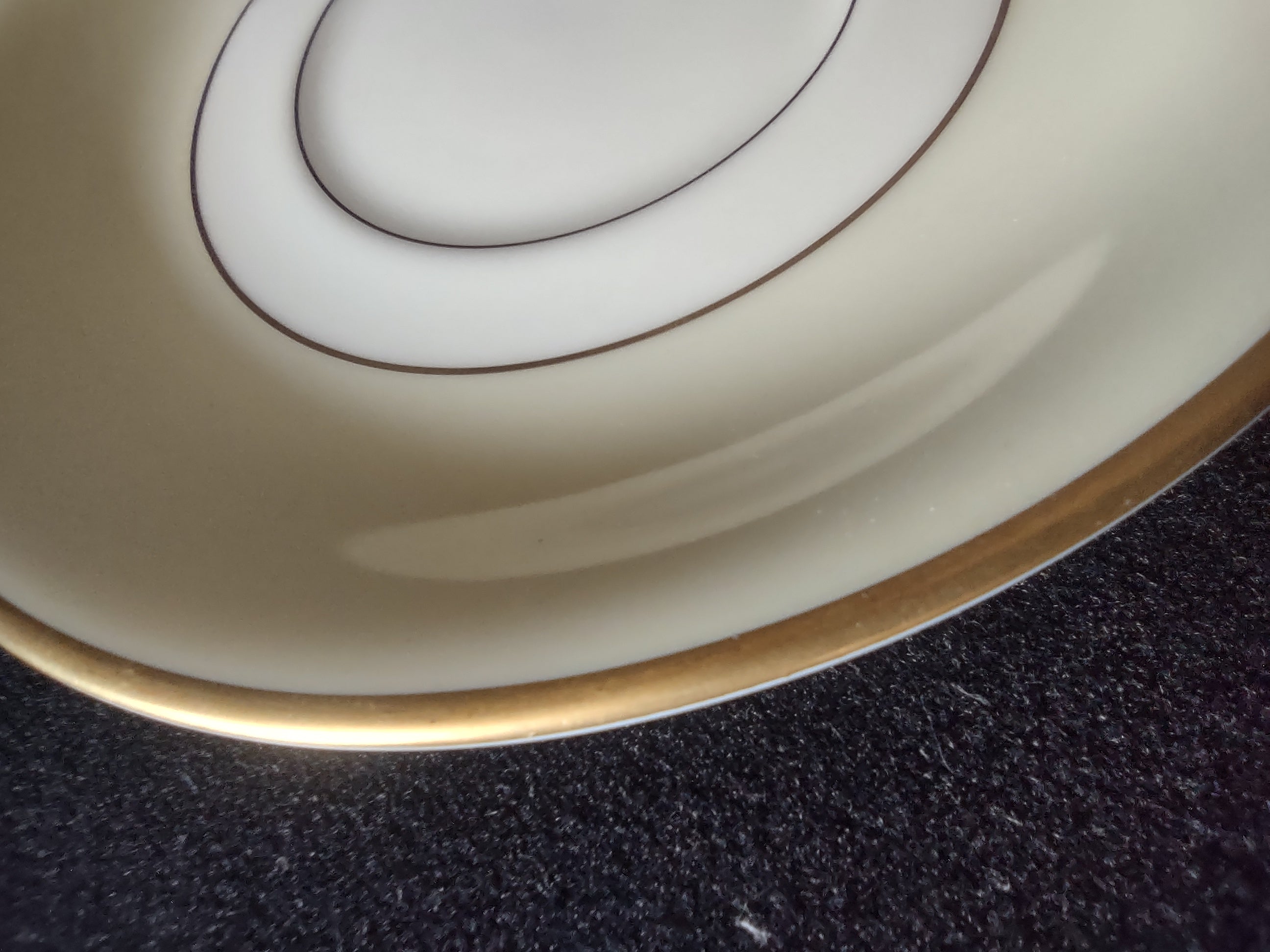 Pickard China Pilgrim saucer front view