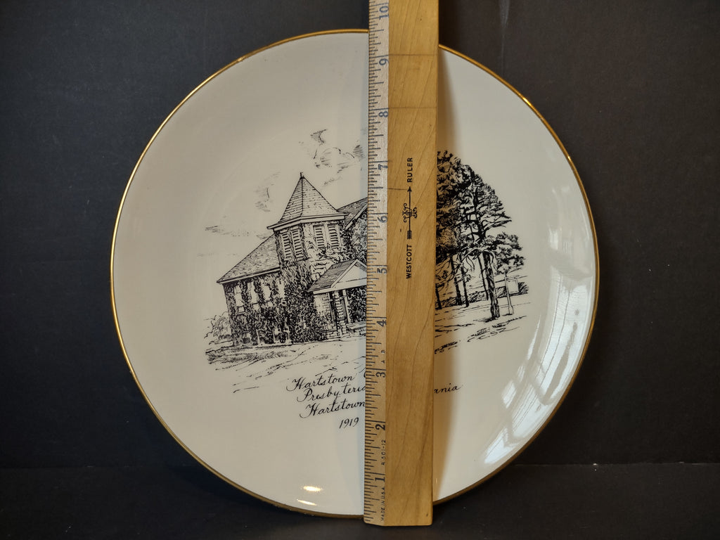 Vintage A&H Ceramics Hartstown Presbyterian Church Plate [6973]