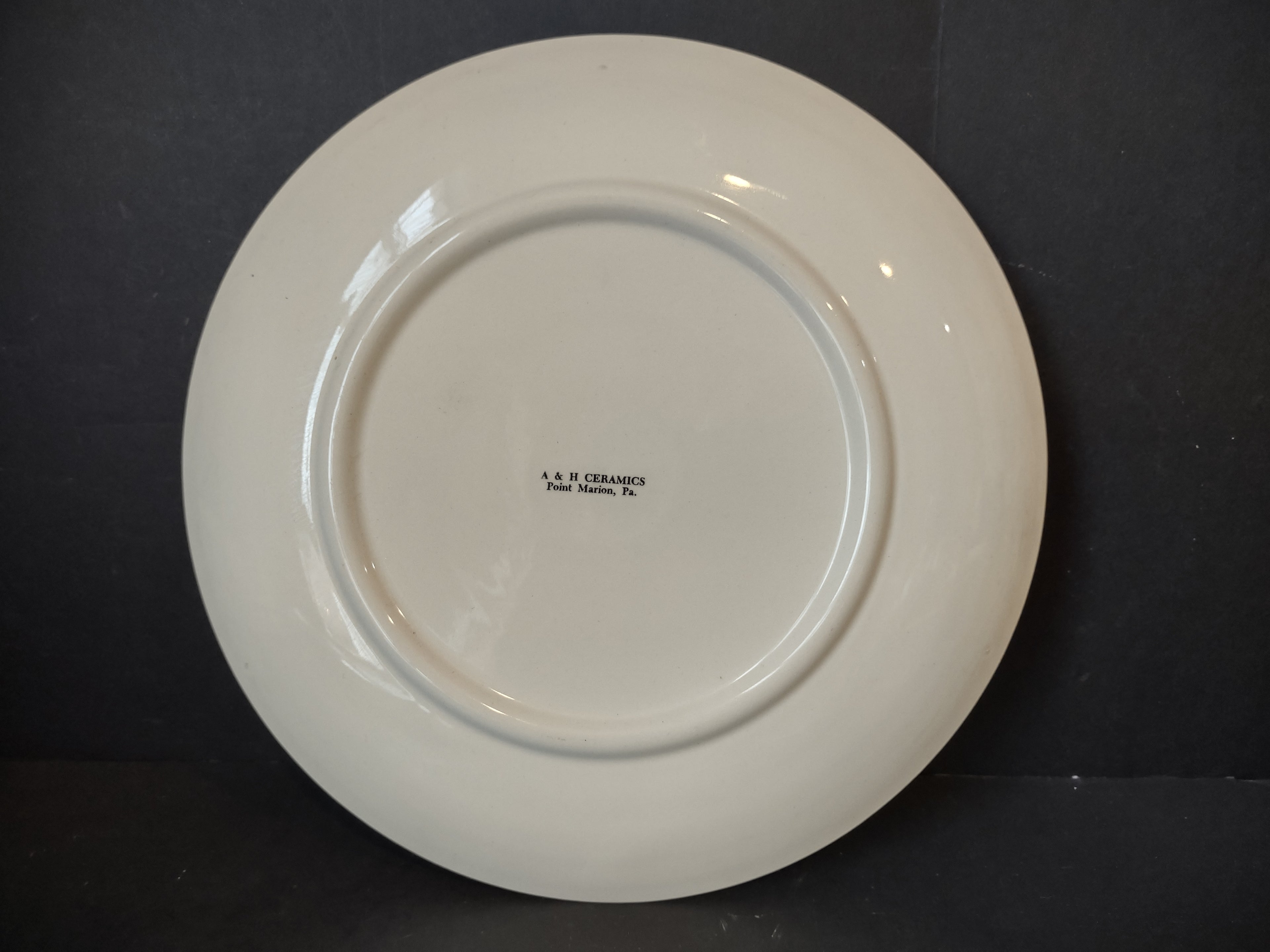 Vintage A&H Ceramics Hartstown Presbyterian Church Plate [6973]