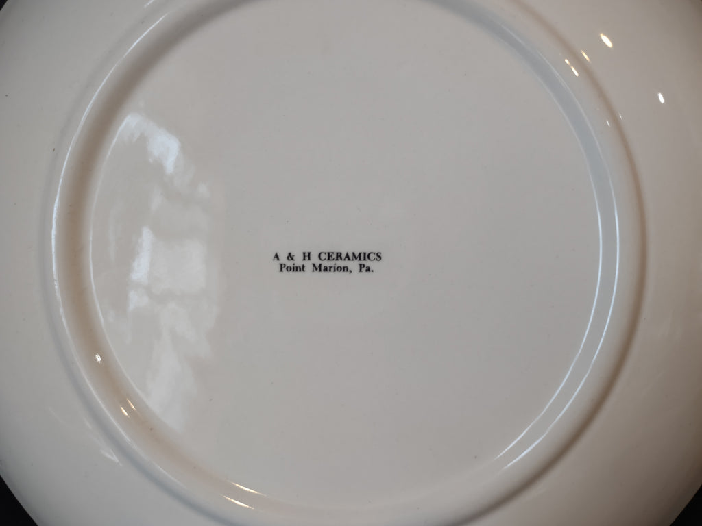 Vintage A&H Ceramics Hartstown Presbyterian Church Plate [6973]