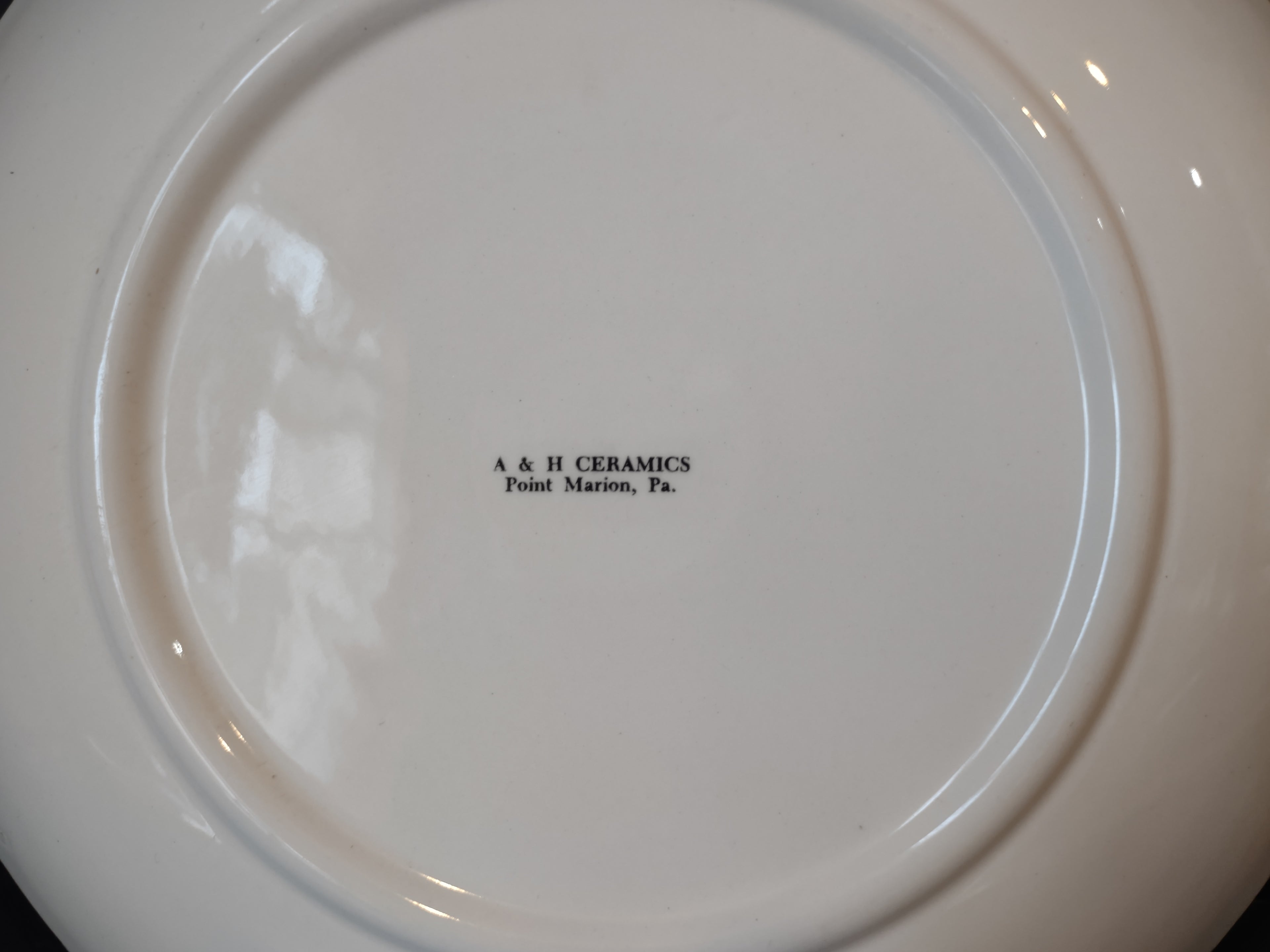 Vintage A&H Ceramics Hartstown Presbyterian Church Plate [6973]