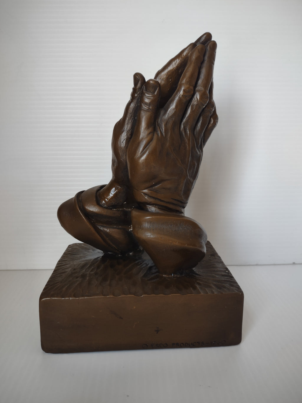 Vintage Albrecht Dürer Betende Hände Praying Hands Bronze Sculpture [6984]