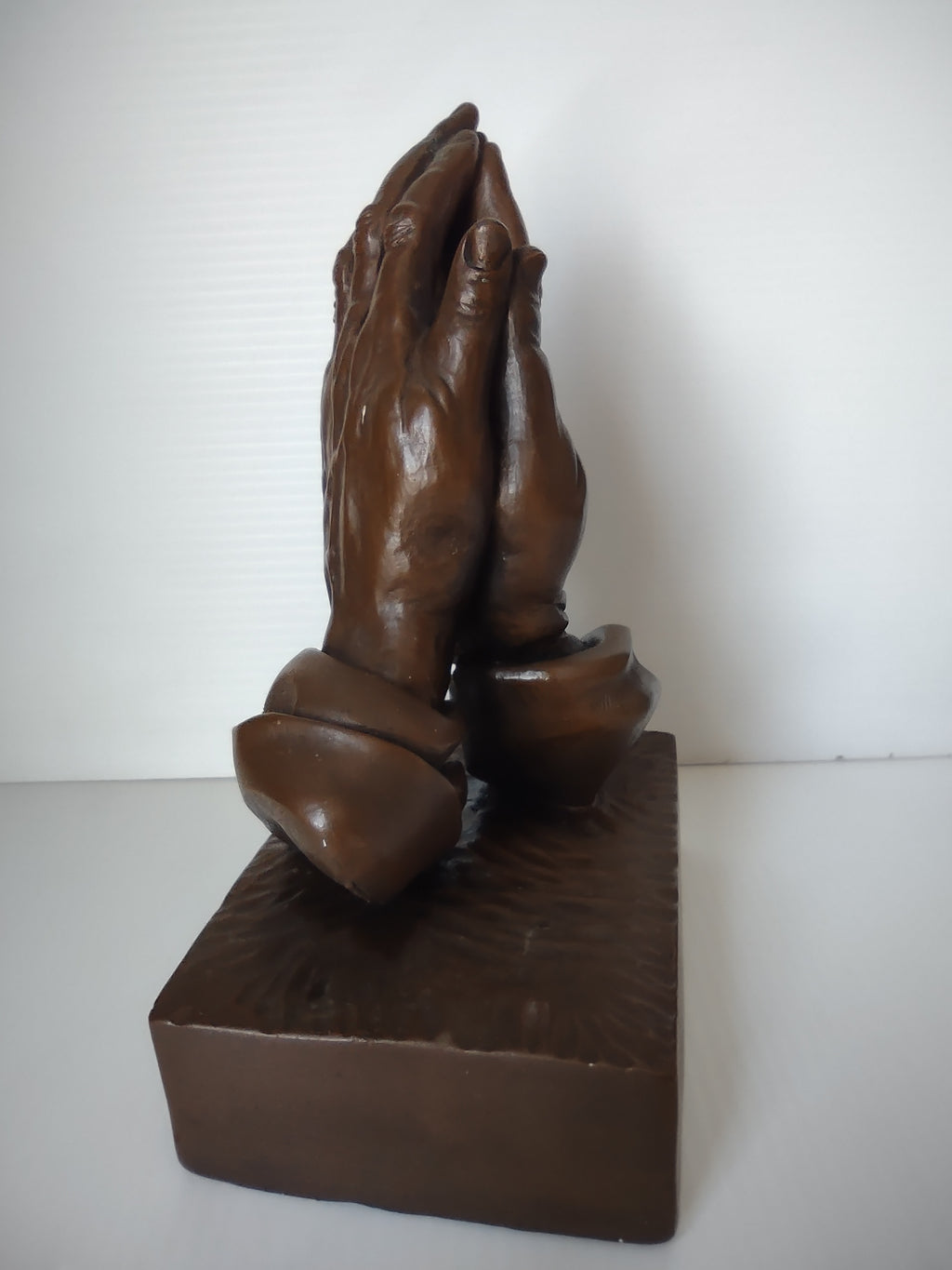 Vintage Albrecht Dürer Betende Hände Praying Hands Bronze Sculpture [6984]
