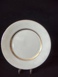 Oxford Bone China Andover saucer - full front view showing wide gold band