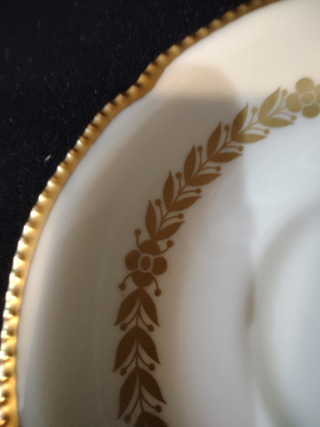 Castleton China Laurel saucer backstamp Made in USA