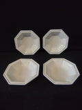 Vintage Red Cliff Ironstone Off-White Octagonal Berry Bowls Set of 4 [7002]