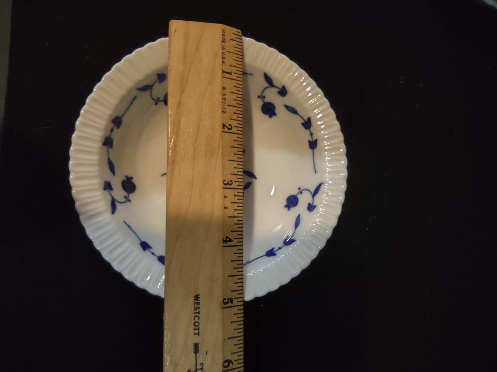Vintage Syracuse China Nantucket Blue Floral Bowl Set of 3 [7004]