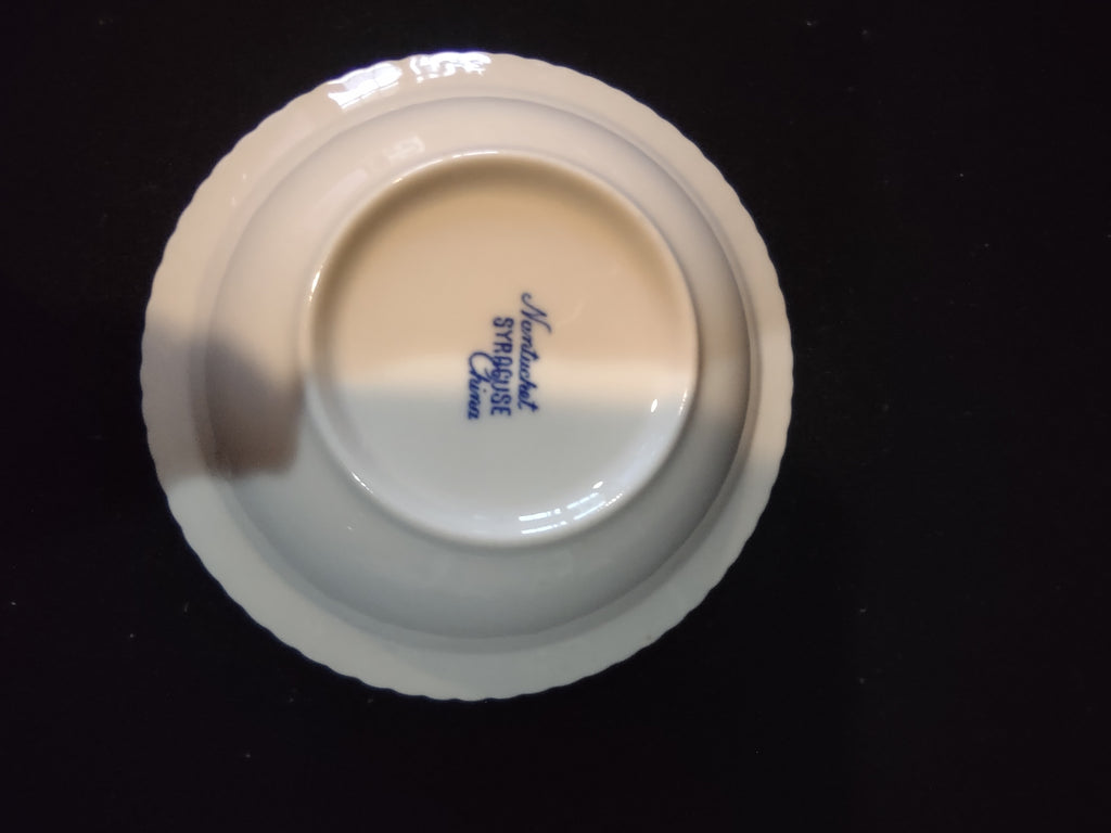Vintage Syracuse China Nantucket Blue Floral Bowl Set of 3 [7004]