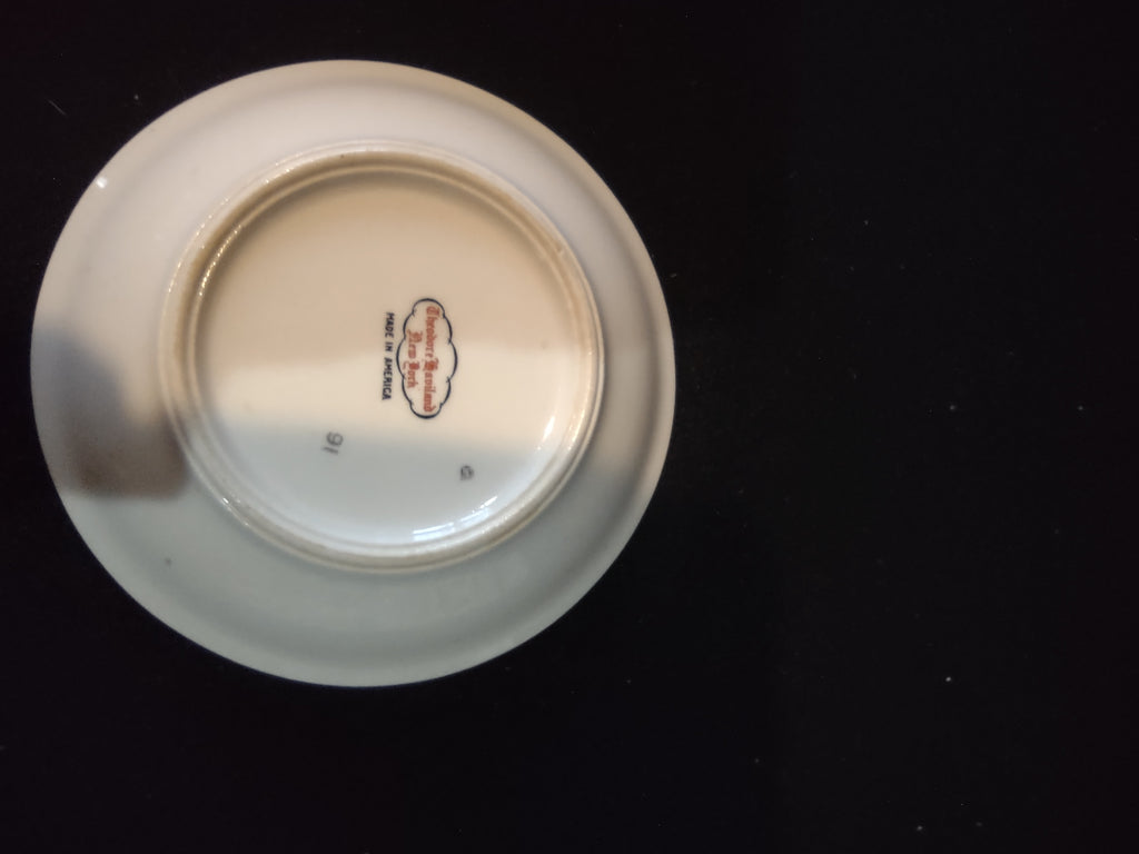 Vintage Theodore Haviland NY Saybrook Floral Bouquet Gold Band Bowl [7006]