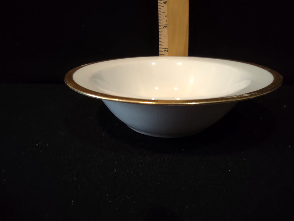 Vintage Theodore Haviland NY Saybrook Gold Band Cereal Bowls Set of 3 [7007]