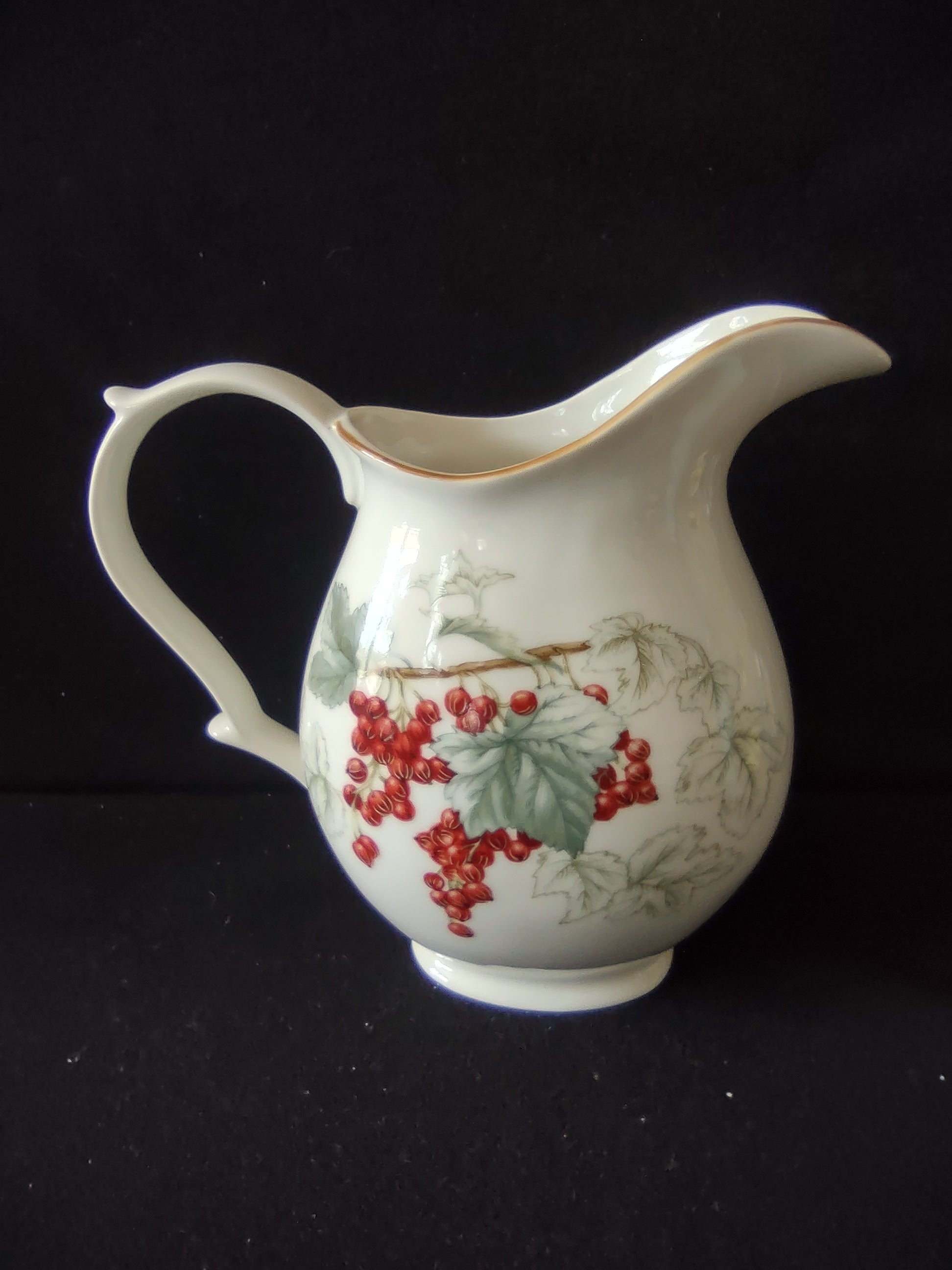 Charter Club pitcher side view with ruler showing approximately 7 inch height
