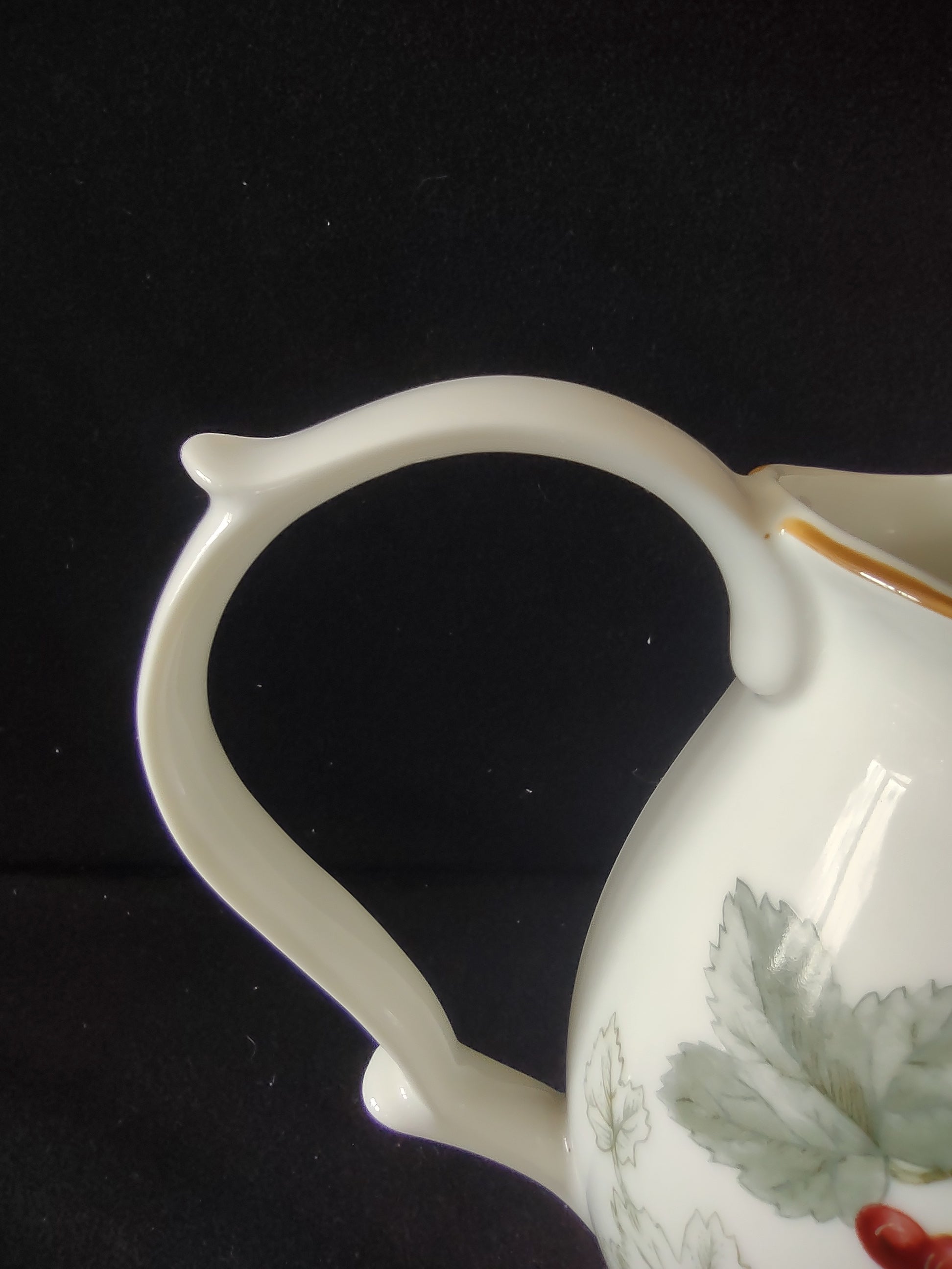 Charter Club Fine Porcelain backstamp on bottom of pitcher