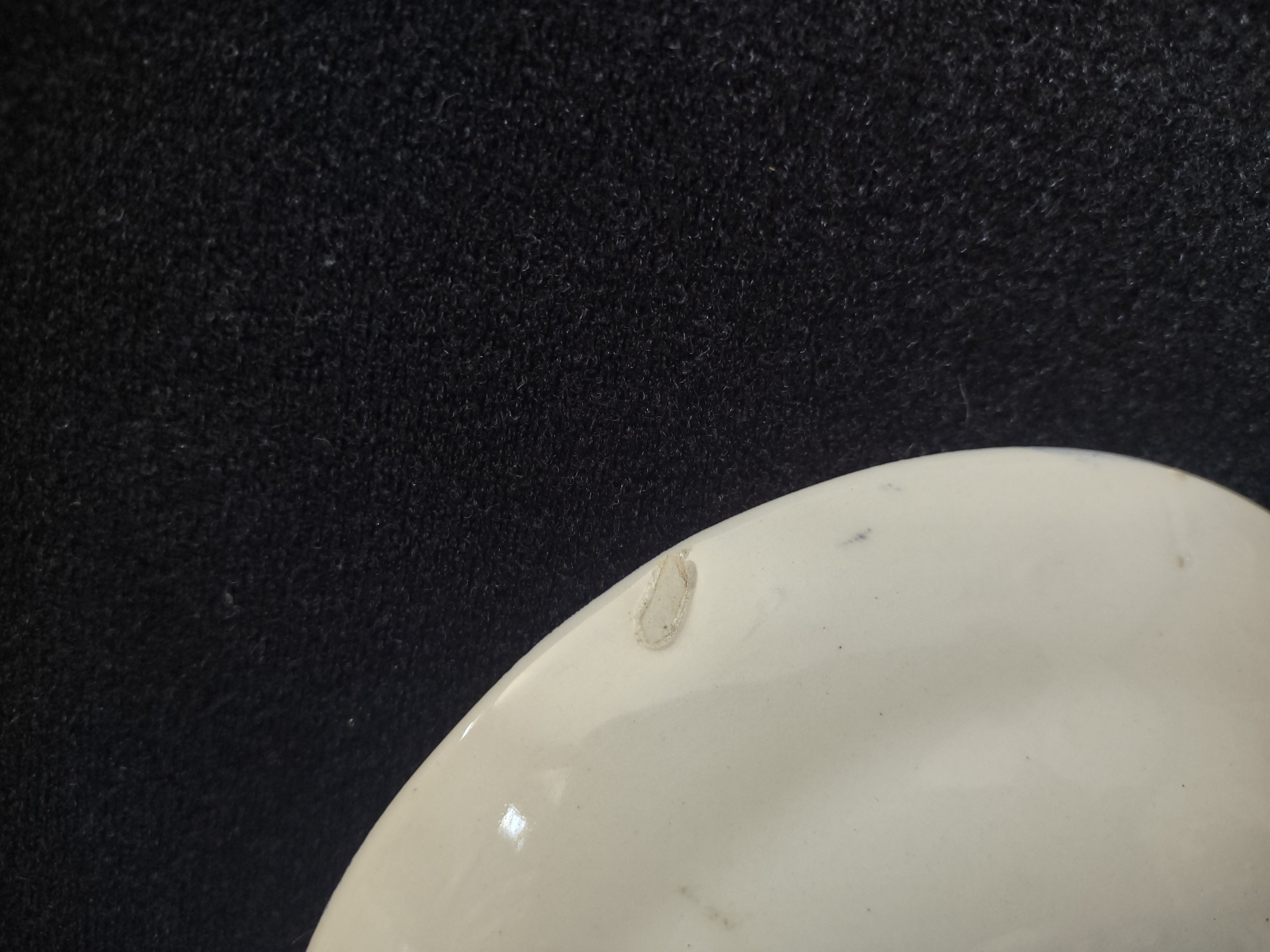 Vintage Liberty Blue Old North Church Saucer IMPERFECT [7047]