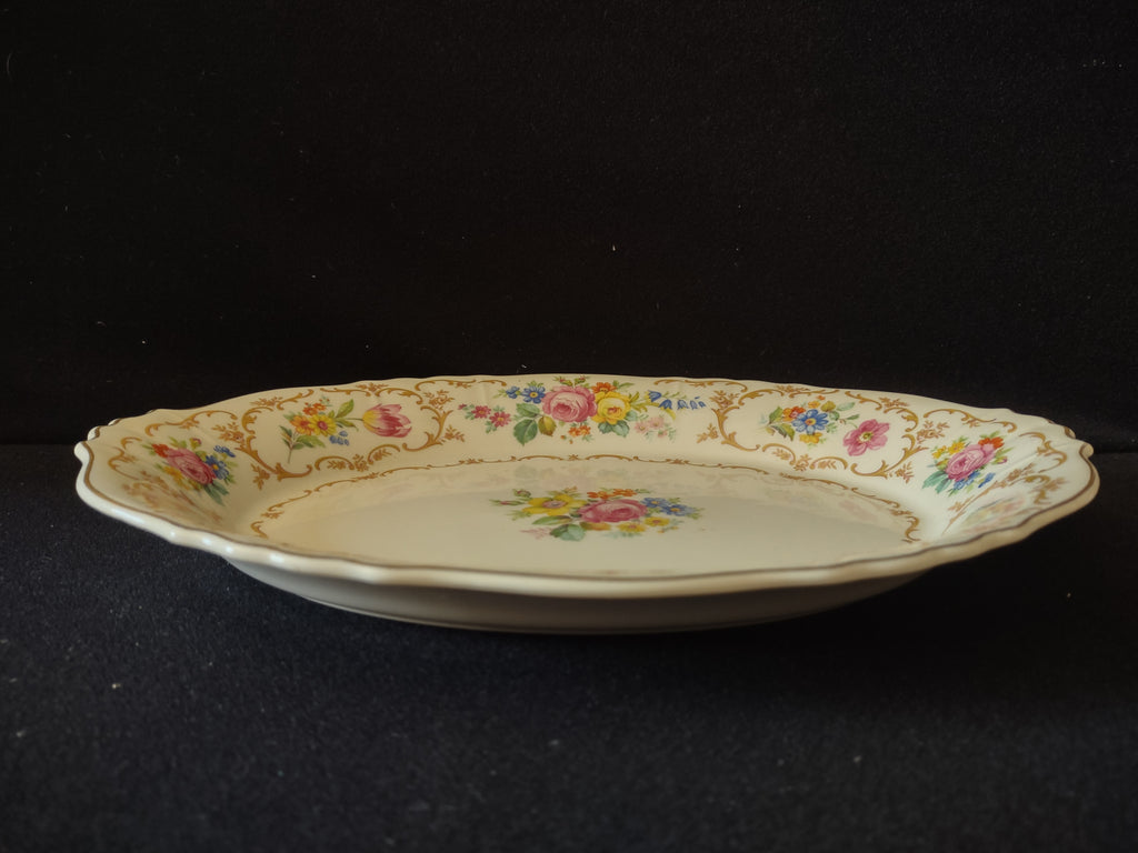 Vintage Syracuse China Federal Shape Floral Serving Platter [7048]