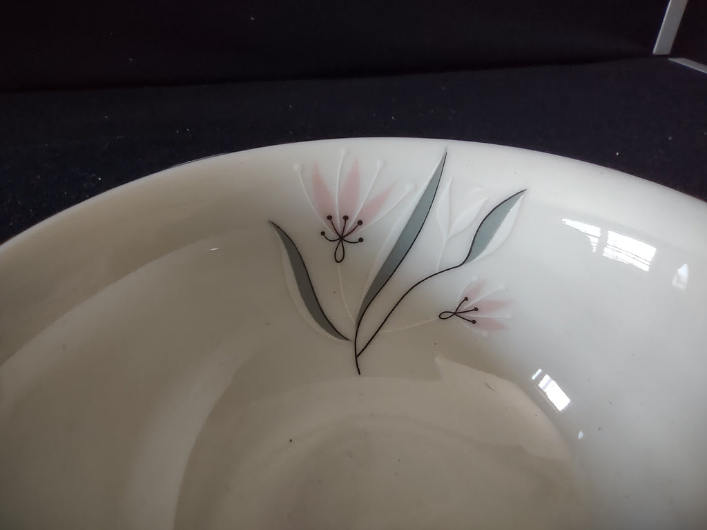 Vintage Castleton China Flair Cup & Saucer Gray & Pink [7062]