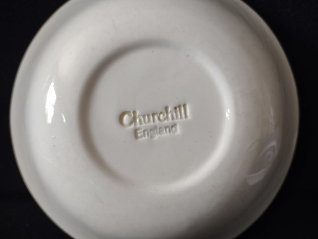 Churchill England backstamp on saucer base