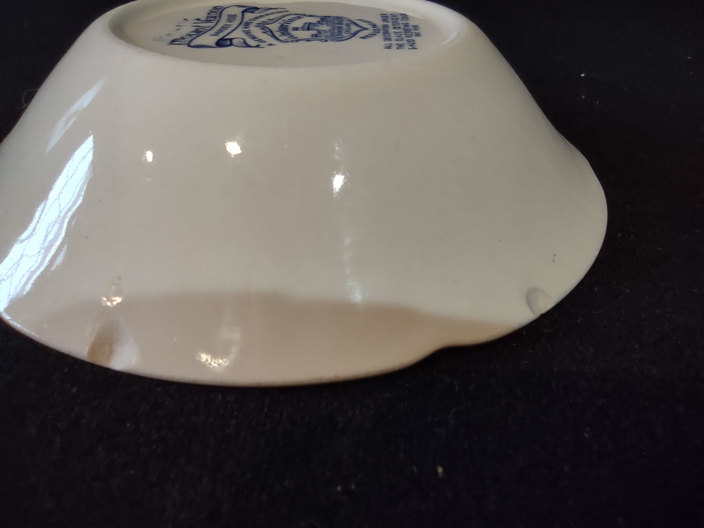Vintage Johnson Bros Windsor Ware Mount Vernon Garden House Blue Berry Bowl [7068]