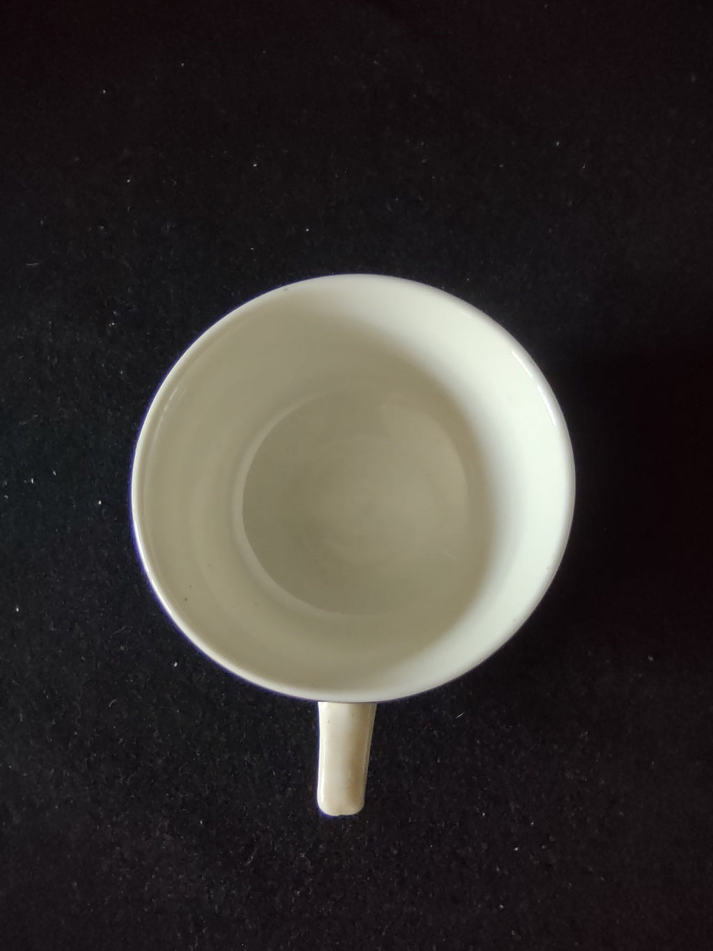 Close-up of gold band rim on Syracuse China tea cup