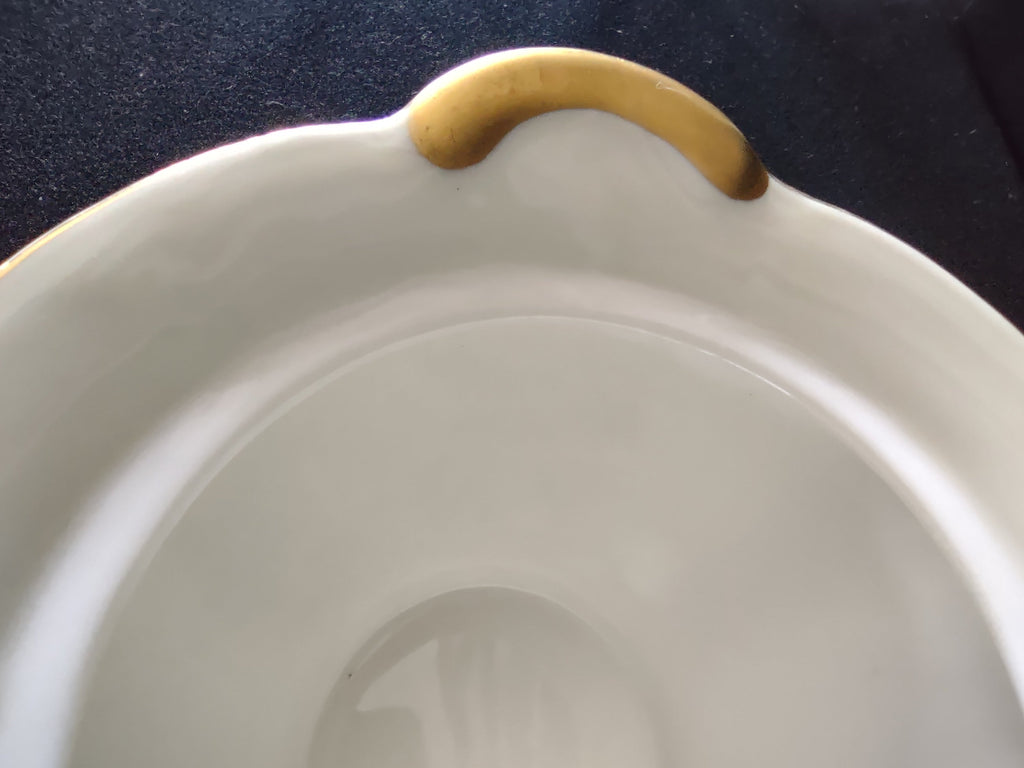 Vintage Theodore Haviland Leeds cream soup bowl size measurement approximately 5 inches