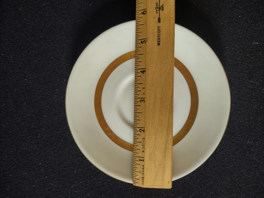 Vintage Theodore Haviland NY Gotham Gold Banded Saucer Made USA [7091]