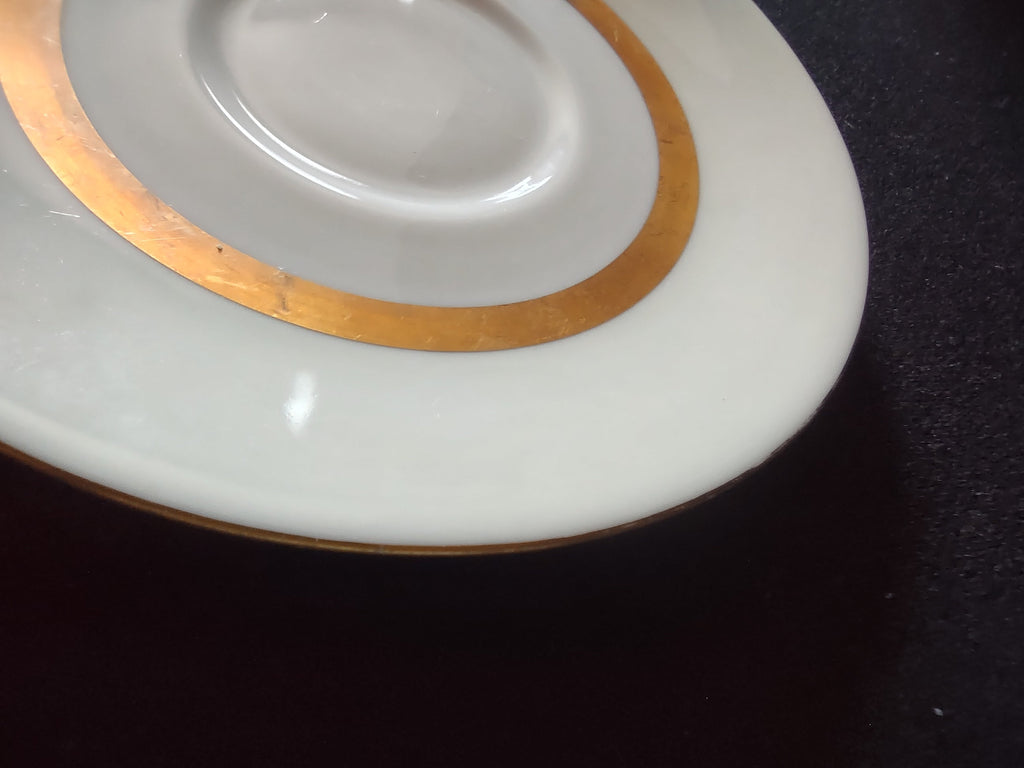 Vintage Theodore Haviland Gotham plate gold band detail