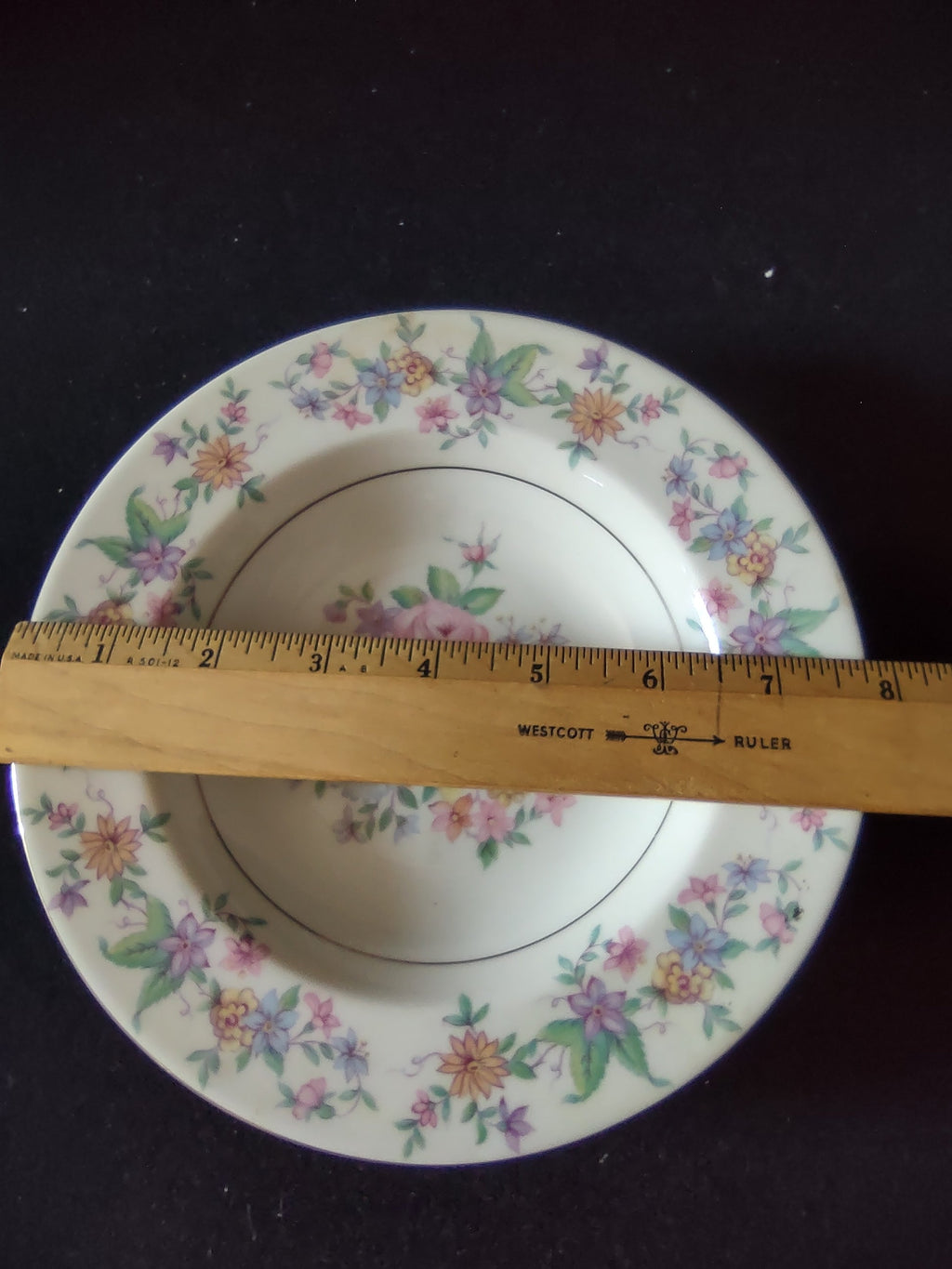Vintage Theodore Haviland Springtime set of 2 rimmed soup bowls