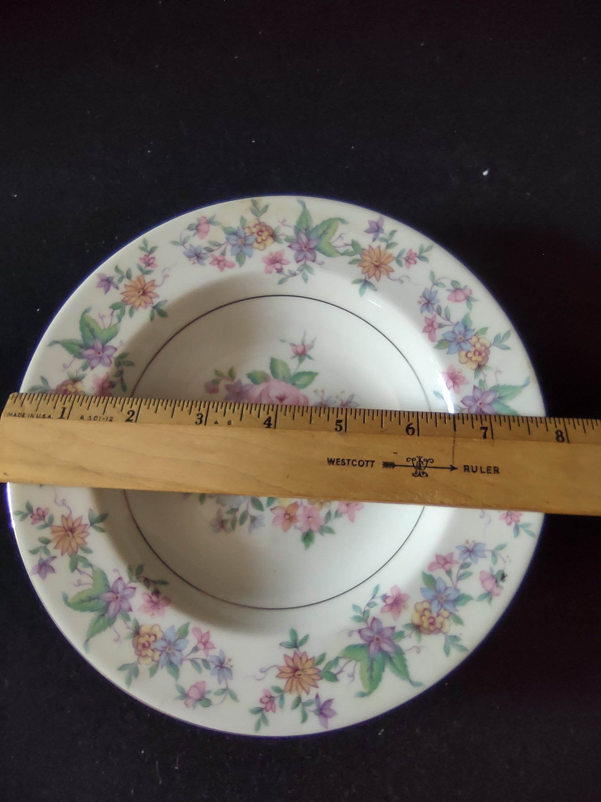 Vintage Theodore Haviland Springtime set of 2 rimmed soup bowls