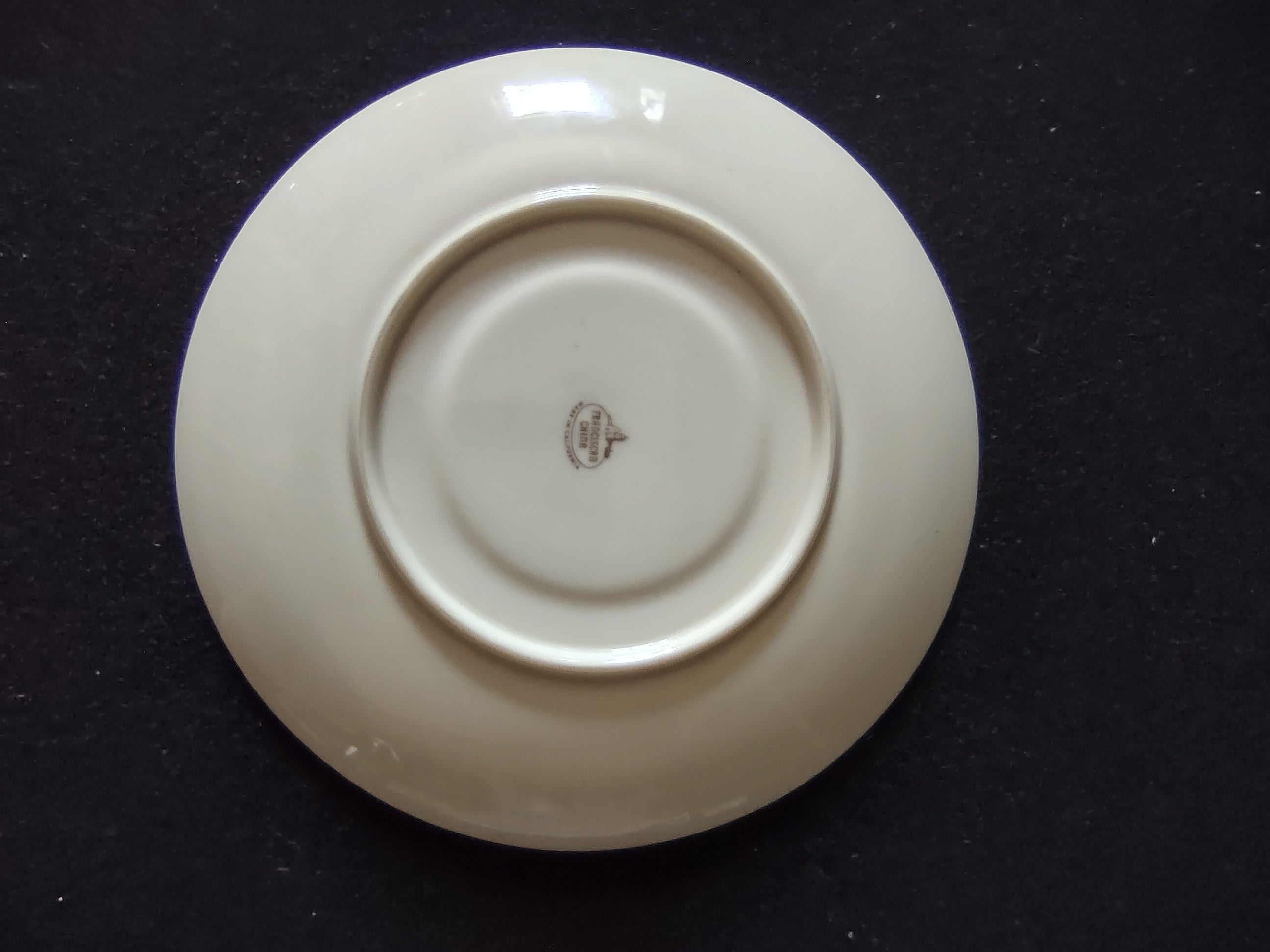Franciscan China saucer reverse showing backstamp