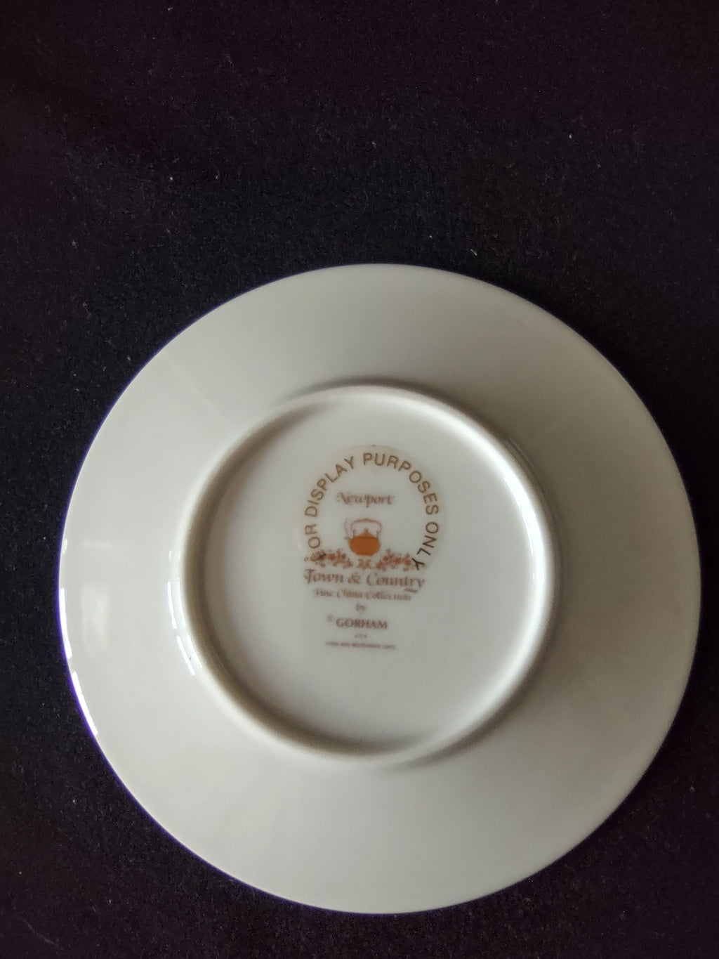 Gorham Newport cup - interior showing discoloration