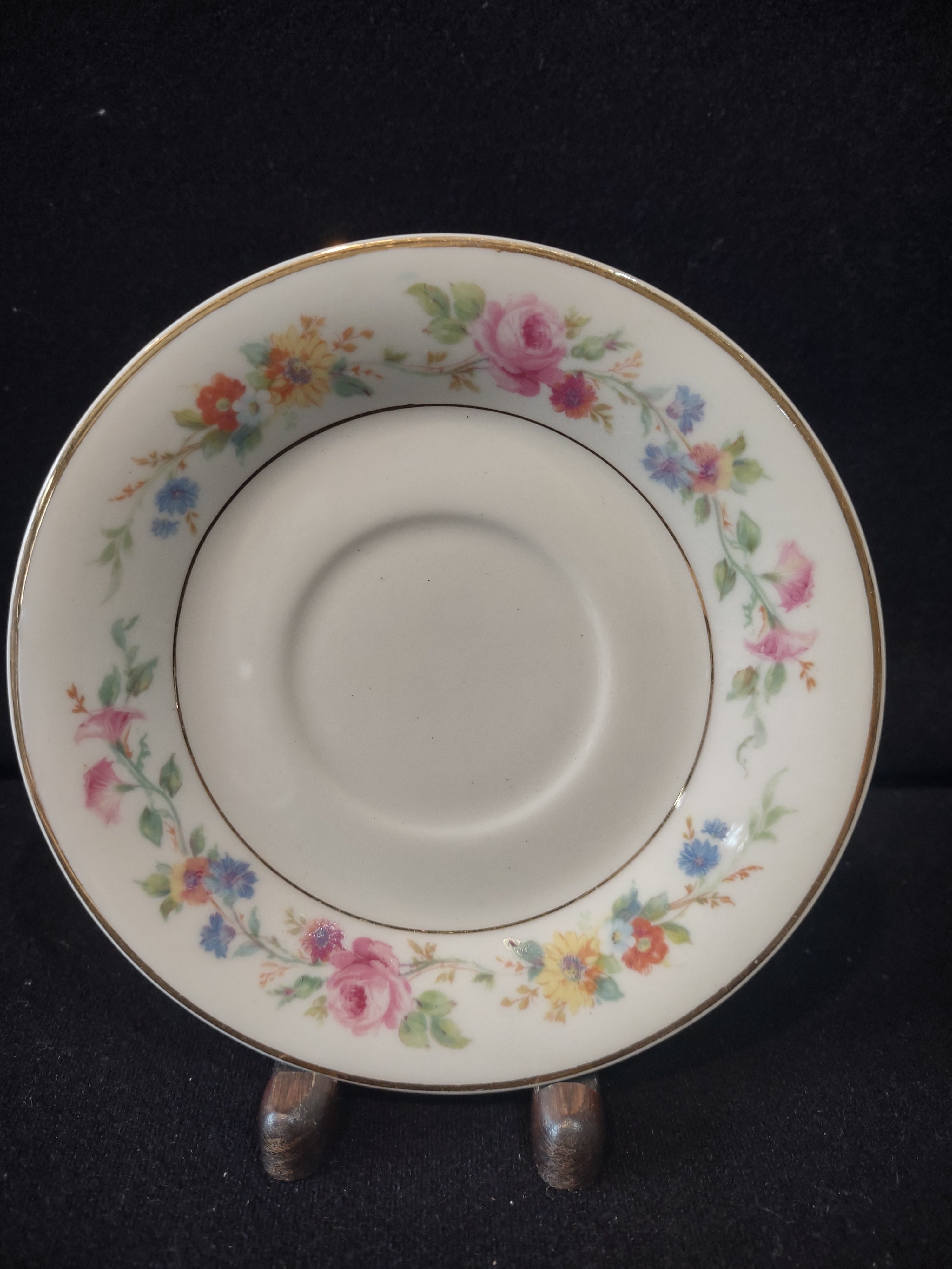Vintage Syracuse China Old Ivory saucer back view